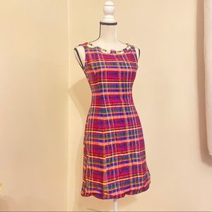 Moschino (90s) Multicolor Plaid Dress
